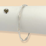 (2-0679) 925 Sterling Silver - 3.5mm Open Bangle- 2.1/2" - Fantasy World Jewelry